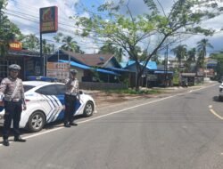 Antisipasi Lakalantas, Satlantas Polres Kapuas Pantau Arus Lalu Lintas Lingkar Luar Kota