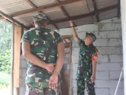 Memasuki Minggu Kedua, Dansatgas Tinjau Progres Pengerjaan Sasaran TMMD Ke-124 Di Desa Gunung Melati