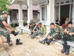 Penuh Semangat, Satgas TMMD ke-124 Kodim 1002/HST Bergerak Maju di Pengambau Hilir Luar