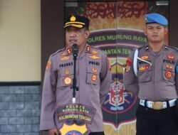 Pimpin Apel Pagi, Kapolres Murung Raya Tekankan Disiplin Terhadap Tugas Polri