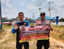 Sosialisasi Karhutla, Bhabinkamtibmas Sambang Warga Desa Batu Putih