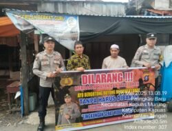 Upaya Pencegahan Kebakaran Hutan Dan Lahan, Personil Polsek Kapuas Murung Melaksanakan Sosialisasi Kepada Masyarakat