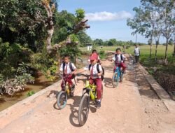 Jalan Program TMMD Kodim 1002/HST Mulai Dinikmati Warga Pengambau Hilir Luar