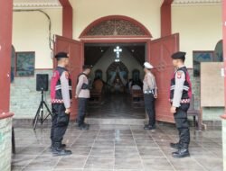 Pastikan Khidmat, Personel Polres Murung Raya Laksanakan Pengamanan Ibadah Kenaikan Yesus Kristus