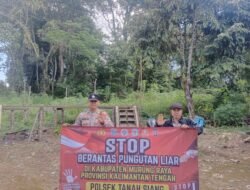 Cegah Kebakaran Hutan dan Lahan, Personil Polsek Tanah Siang Sosialisasi Karhutla Kepada Masyarakat