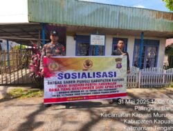 Cegah Terjadinya Pungli,Personel Polsek Kapuas Murung Sosialisasikan Saber Pungli
