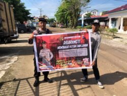 Polsek KP. Mentaya Melaksanakan Kegiatan Sosialisasi Karhutla Guna Mencegah Terjadinya Karhutla.