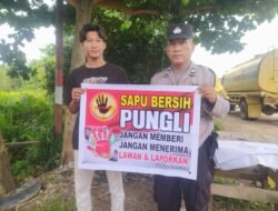 Bhabinkamtibmas Polsek Baamang  Sosialisasi Saber Pungli Terhadap warga masyarakat Kec. Baamang.