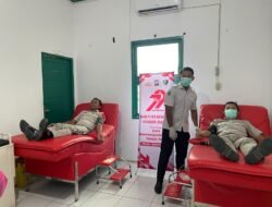 Polres Barito Utara Gelar Donor Darah Sambut Hari Bhayangkara ke-79