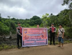 Satsamapta Polres Murung Raya Patroli dan Sosialisasi Karhutla Ke Masyarakat