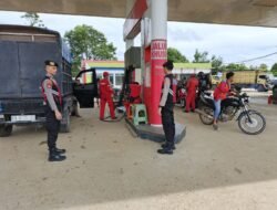 Ciptakan Kondusifitas, Patroli Presisi Satsamapta Polres Murung Raya Sambangi SPBU Puruk Cahu