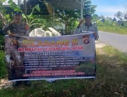 Himbauan Larangan Karhutla Kepada Masyarakat Gencar Dilaksanakan Oleh Polsek Kapuas Hilir