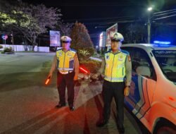 Patroli Malam Hari Satlantas Polres Kapuas, Warga Kab. Kuala kapuas Apresiasi Kehadiran Polisi