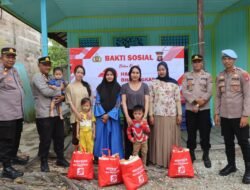 Ambil Momentum Hari Bhayangkara Ke-79, Polres.Murung Raya Salurkan Bansos Ke Warga Kurang Mampu