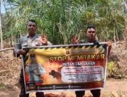 Polsek Cempaga Sosialisasi larangan Karhutla
