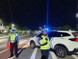 Satlantas Polres Kapuas Laksanakan Pemantauan Arus Lalu Lintas Cegah Balapan Liar Di Kota Kuala Kapuas