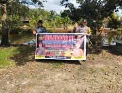 Polsek Basarang Gencar Sosialisasi Cegah Karhutla Kepada Warga