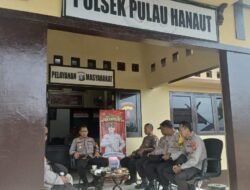 Wujudkan Sinergitas, Kapolsek Pulau Hanaut Gelar Coffee Morning.