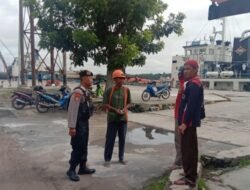 Hindari laka kerja, Polsek KP. Mentaya lakukan himbauan di kawasan Pelabuhan Pelindo Sampit.