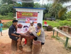 Bhabinkamtibmas selaku Polisi Penggerak ketahanan pangan mengecek Pekarangan Pangan Bergizi