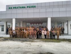 KAPOLSEK KAPUAS TENGAH DAMPINGI BUPATI KAPUAS DALAM KEGIATAN  KUNJUNGAN KERJA DI KEC. KAPUAS TENGAH  KAB. KAPUAS
