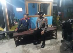 Polsek Baamang Kunjungi Pos Satkamling, Ajak Warga Aktif Jaga Keamanan Lingkungan