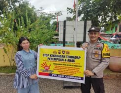 Bhabinkamtibmas Gelar Sosialisasi Stop kekerasan terhadap perempuan dan anak.