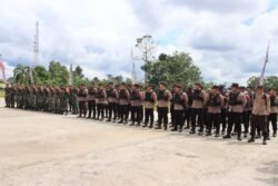 Apel Siaga TNI-Polri Antisipasi Unjuk Rasa, Masyarakat Murung Raya Diminta Tidak Terprovokasi
