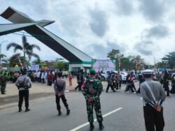 Puluhan Personel Gabungan Amankan Pawai Ta’aruf STQ ke XII Tingkat Kabupaten Murung Raya
