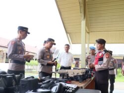 Polres Barsel Laksanakan Apel Gelar Pasukan Ops Aman Nusa 1 Telabang 2025