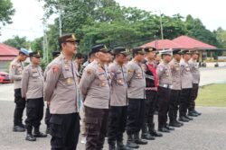Apel Siaga 1 Polres Murung Raya Dalam Rangka Mengantisipasi Perkembangan Situasi Kamtibmas