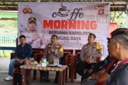 Gelar Coffee Morning Bersama Ormas, Kapolres Murung Raya: Bersama Jaga Kamtibmas