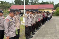 Polres Murung Raya Laksnakan Apel Siaga 1 Dalam Rangka Mengantisipasi Gangguan Kamtibmas