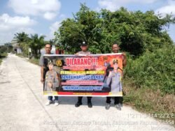 Polsek kapuas tengah rutin imbauan larangan  karhutla kepada warga masyarakat.