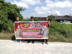 Cegah penambang liar, Personil polsek Kapuas tengah Rutin berikan Imbauan ilegal mining.