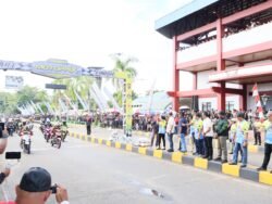 Polres Barsel Amankan Event Kejurprov Motoprix Bupati Barsel Cup 2025