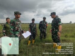 Pastikan Progres Oplah Berjalan Lancar Dandim 1009/Tanah Laut Monitoring Langsung Dilapangan