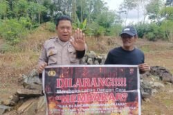 Stop Membakar dan Hutan, Polsek Tanah Siang Sosialisasi Ke Warga Tanah Siang