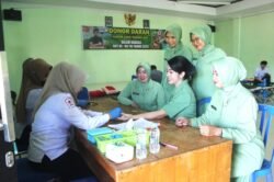 Sambut HUT TNI Ke-80 Tahun 2025 Kodim 1009/Tanah Laut Gelar Bakti Sosial Donor Darah
