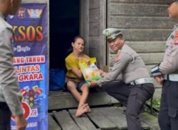 Wujud Kepedulian Polri Jelang HUT Lalu Lintas ke-70, Satlantas Gelar Polres Murung Raya Bakti Sosial