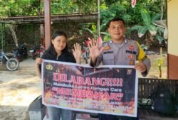 Sambang Warga Binaan, Ini Pesan Harkamtibmas Anggota Polsek Tanah Siang Untuk Cegah Karhutla