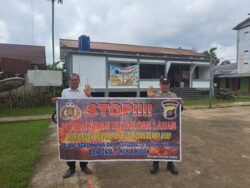 Antisipasi Karhutla, Personel Polsek Dusun Utara Gencar Beri Imbauan Dengan Warga Masyarakat