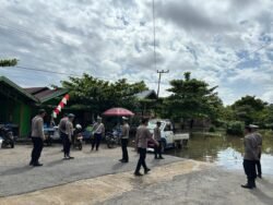 Debit Sungai Meluap, Polres Murung Raya Pantau Lokasi Banjir