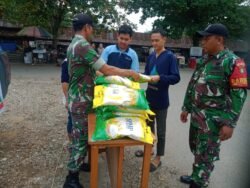 Kodim 1002/HST Distribusikan 11,8 Ton Beras SPHP, Warga Antusias