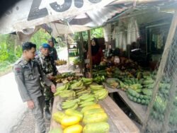 Babinsa Koramil 1008-03/Tanjung Bersama Komponen Pendukung Laksanakan Patroli Keamanan di Kecamatan Tanjung