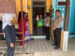 Sambut Hari Lalu Lintas Bhayangkara ke-70, Satlantas Polres Murung Raya Salurkan Bansos Pencegahan Stunting