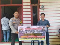 Pospol Sei Babuat Polsek Permata Intan Lakukan Pencegahan Karhutla Di Desa Tumbang Kolon
