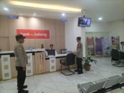 Giat Patroli objek vital ke bank BPD dilakukan Piket Polsek Kapuas tengah.