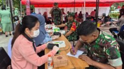 Sinergi TNI-Polri dan Masyarakat dalam Donor Darah HUT ke-80 TNI
