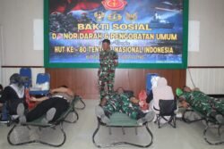 HUT TNI ke-80, Kodim 1008/Tabalong Ajak Masyarakat Peduli Kesehatan Lewat Donor Darah